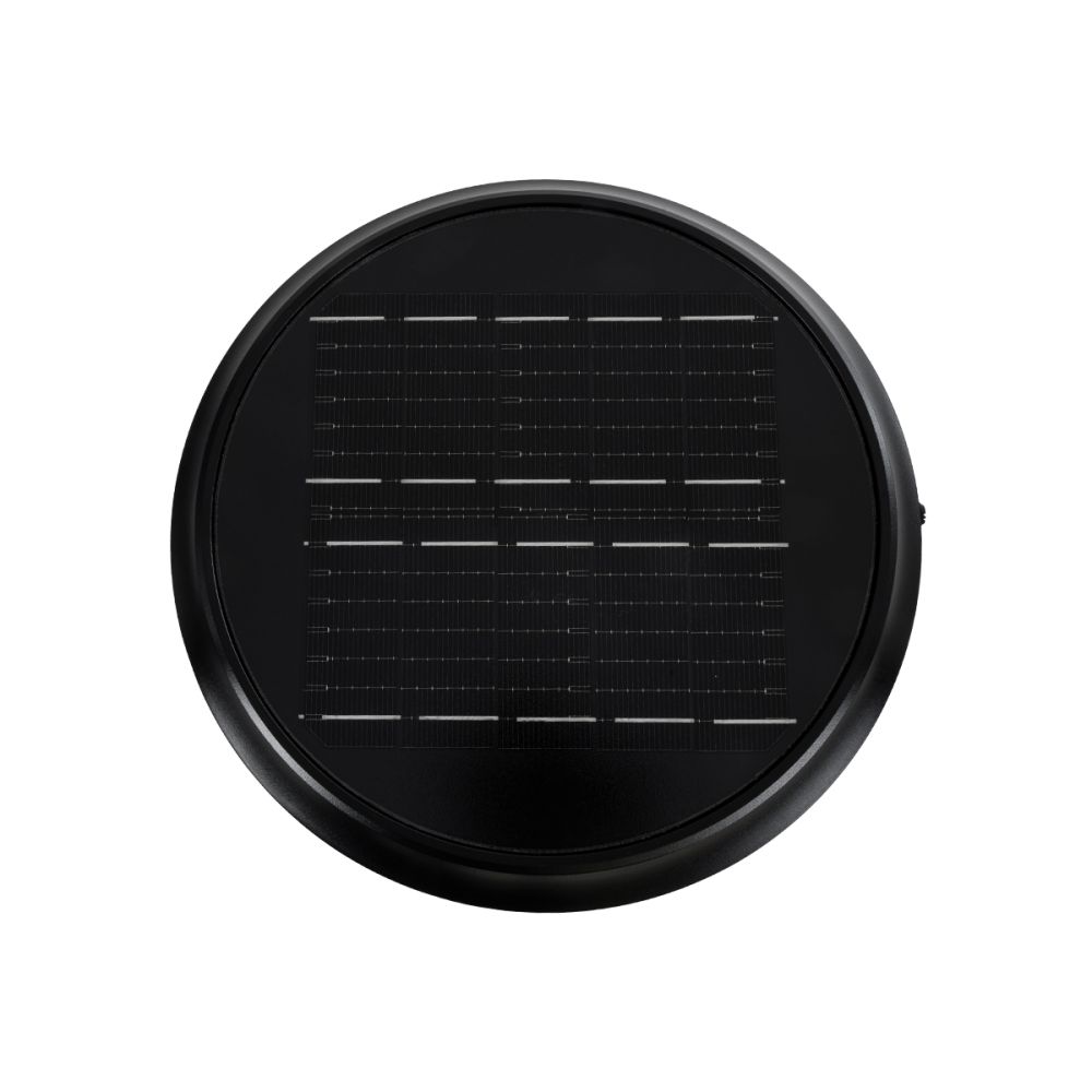 GLOBOSTAR® SHARP 90533 Φωτιστικό Κολωνάκι Κήπου LED 10W 500lm 120° DC 5V με Ενσωματωμένο Φωτοβολταϊκό Panel 6V 2W & Επαναφορτιζόμενη Μπαταρία Li-ion 3.2V 8000mAh με Αισθητήρα Ημέρας-Νύχτας Αδιάβροχο IP65 Ψυχρό Λευκό 6000K - Sanan SMD Chip - Γκρι Ανθρα
