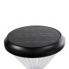 GLOBOSTAR® SHARP 90533 Φωτιστικό Κολωνάκι Κήπου LED 10W 500lm 120° DC 5V με Ενσωματωμένο Φωτοβολταϊκό Panel 6V 2W & Επαναφορτιζόμενη Μπαταρία Li-ion 3.2V 8000mAh με Αισθητήρα Ημέρας-Νύχτας Αδιάβροχο IP65 Ψυχρό Λευκό 6000K - Sanan SMD Chip - Γκρι Ανθρα