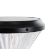 GLOBOSTAR® SHARP 90533 Φωτιστικό Κολωνάκι Κήπου LED 10W 500lm 120° DC 5V με Ενσωματωμένο Φωτοβολταϊκό Panel 6V 2W & Επαναφορτιζόμενη Μπαταρία Li-ion 3.2V 8000mAh με Αισθητήρα Ημέρας-Νύχτας Αδιάβροχο IP65 Ψυχρό Λευκό 6000K - Sanan SMD Chip - Γκρι Ανθρα