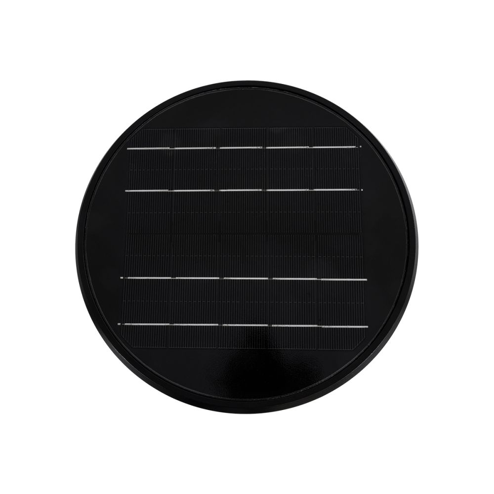 GLOBOSTAR® ARVENT 90534 Φωτιστικό Κολωνάκι Κήπου LED 10W 500lm 120° με Ενσωματωμένο Φωτοβολταϊκό Panel 6V 2W & Επαναφορτιζόμενη Μπαταρία Li-ion 3.2V 8000mAh με Αισθητήρα Ημέρας-Νύχτας Αδιάβροχο IP65 Ψυχρό Λευκό 6000K - Γκρι Ανθρακί - Μ24 x Π24 x Υ36cm