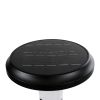 GLOBOSTAR® WHISPER 90535 Φωτιστικό Κολωνάκι Κήπου LED 10W 500lm 120° με Ενσωματωμένο Φωτοβολταϊκό Panel 6V 2W & Επαναφορτιζόμενη Μπαταρία Li-ion 3.2V 1800mAh με Αισθητήρα Ημέρας-Νύχτας Αδιάβροχο IP65 Ψυχρό Λευκό 6000K - Sanan SMD Chip - Γκρι Ανθρακί -