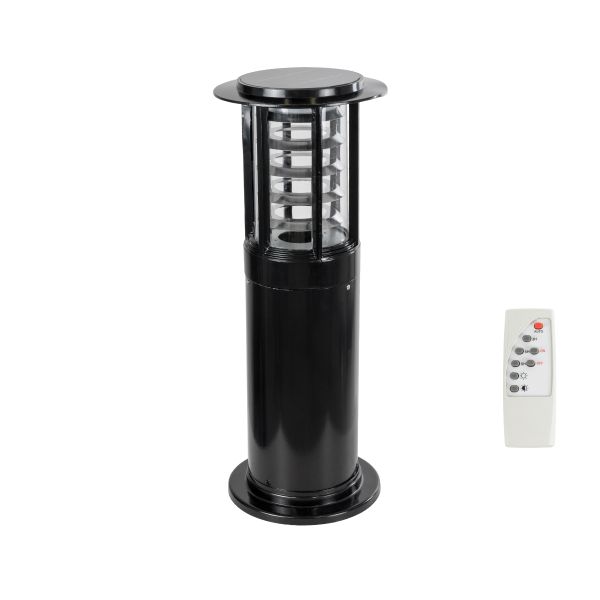 GloboStar® SOLARMIS 90536 LED Solar Bollard Light Κολωνάκι Κήπου Εξωτερικού Χώρου 10W 180lm 120° με Ενσωματωμένο Φωτοβολταϊκό Panel 6V 5W & Επαναφορτιζόμενη Μπαταρία Li-ion 3.2V 6000mAh με Αισθητήρα Ημέρας-Νύχτας - Αδιάβροχο IP65 Φ22 x Υ59cm CCT Ψυχρό