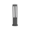 GLOBOSTAR® RODEMA 90545 Φωτιστικό Κολωνάκι Κήπου LED 15W 1500lm 60° AC 220-240V Αδιάβροχο IP65 Θερμό Λευκό 2700K - Γκρι Ανθρακί - Μ16.5 x Π16.5 x Υ60cm - 3 Χρόνια Εγγύηση