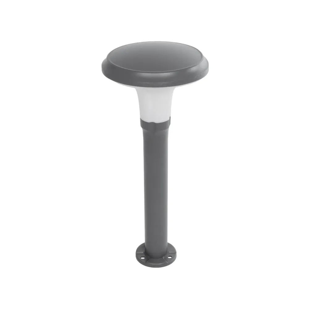 GLOBOSTAR® WHISPER 90548 Φωτιστικό Κολωνάκι Κήπου με Ντουί 1 x E27 AC 220-240V Αδιάβροχο IP65 - Γκρι Ανθρακί - Μ27 x Π27 x Υ79cm