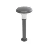 GLOBOSTAR® WHISPER 90548 Φωτιστικό Κολωνάκι Κήπου με Ντουί 1 x E27 AC 220-240V Αδιάβροχο IP65 - Γκρι Ανθρακί - Μ27 x Π27 x Υ79cm