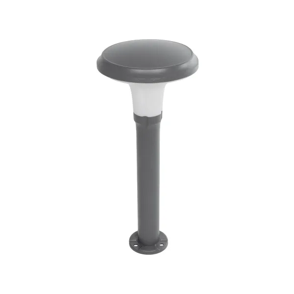GLOBOSTAR® WHISPER 90548 Φωτιστικό Κολωνάκι Κήπου με Ντουί 1 x E27 AC 220-240V Αδιάβροχο IP65 - Γκρι Ανθρακί - Μ27 x Π27 x Υ79cm