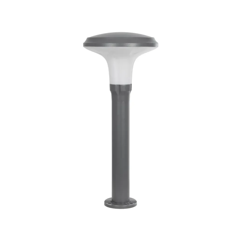 GLOBOSTAR® WHISPER 90548 Φωτιστικό Κολωνάκι Κήπου με Ντουί 1 x E27 AC 220-240V Αδιάβροχο IP65 - Γκρι Ανθρακί - Μ27 x Π27 x Υ79cm
