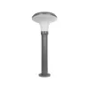 GLOBOSTAR® WHISPER 90548 Φωτιστικό Κολωνάκι Κήπου με Ντουί 1 x E27 AC 220-240V Αδιάβροχο IP65 - Γκρι Ανθρακί - Μ27 x Π27 x Υ79cm