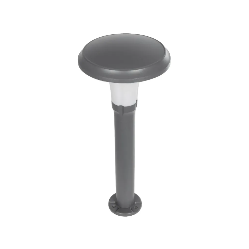 GLOBOSTAR® WHISPER 90548 Φωτιστικό Κολωνάκι Κήπου με Ντουί 1 x E27 AC 220-240V Αδιάβροχο IP65 - Γκρι Ανθρακί - Μ27 x Π27 x Υ79cm