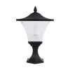 GLOBOSTAR® DIRAHIO 90552 Φωτιστικό Κολωνάκι Κήπου με Ντουί 1 x E27 AC 220-240V Αδιάβροχο IP65 - Γκρι Ανθρακί - Μ32 x Π32 x Υ52cm