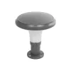 GLOBOSTAR® WHISPER 90553 Φωτιστικό Κολωνάκι Κήπου με Ντουί 1 x E27 AC 220-240V Αδιάβροχο IP65 - Γκρι Ανθρακί - Μ27 x Π27 x Υ29cm