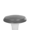 GLOBOSTAR® WHISPER 90553 Φωτιστικό Κολωνάκι Κήπου με Ντουί 1 x E27 AC 220-240V Αδιάβροχο IP65 - Γκρι Ανθρακί - Μ27 x Π27 x Υ29cm