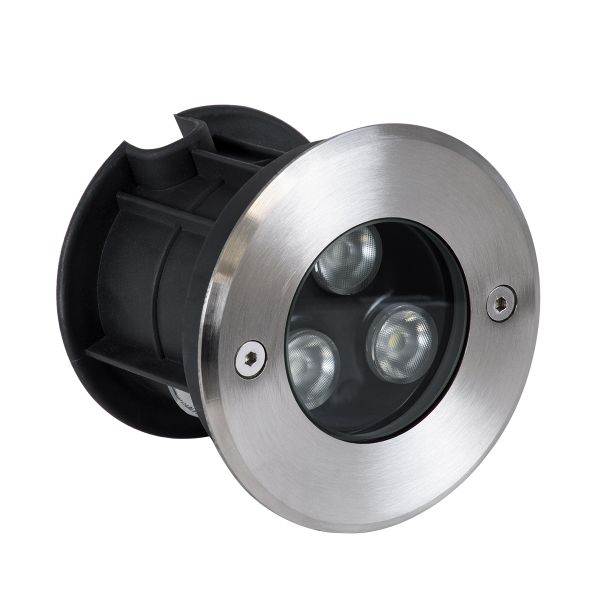 GloboStar® UNDERWATER-JULIA 90564 Υποβρύχιο Χωνευτό Φωτιστικό Σποτ Ειδικό για Σιντριβάνια LED 3W 255lm 15° DC 24V Αδιάβροχο IP68 Φ10 x Υ7.5cm RGBW DMX512 - Ανοξείδωτο Ατσάλι - 3 Years Warranty