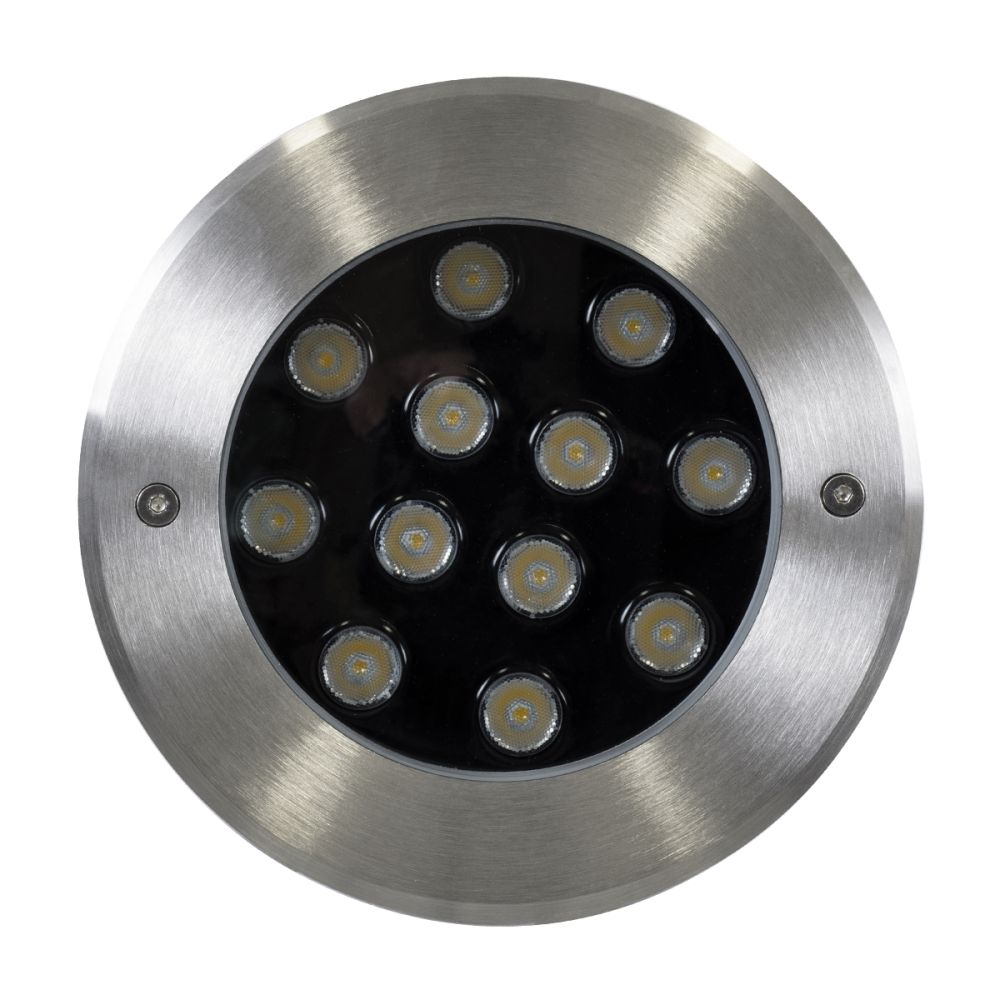 GloboStar® UNDERWATER-JULIA 90569 Υποβρύχιο Χωνευτό Φωτιστικό Σποτ Ειδικό για Σιντριβάνια LED 12W 1140lm 15° DC 24V Αδιάβροχο IP68 Φ18 x Υ11.2cm Φυσικό Λευκό 4500K - Ανοξείδωτο Ατσάλι - 3 Χρόνια Εγγύηση