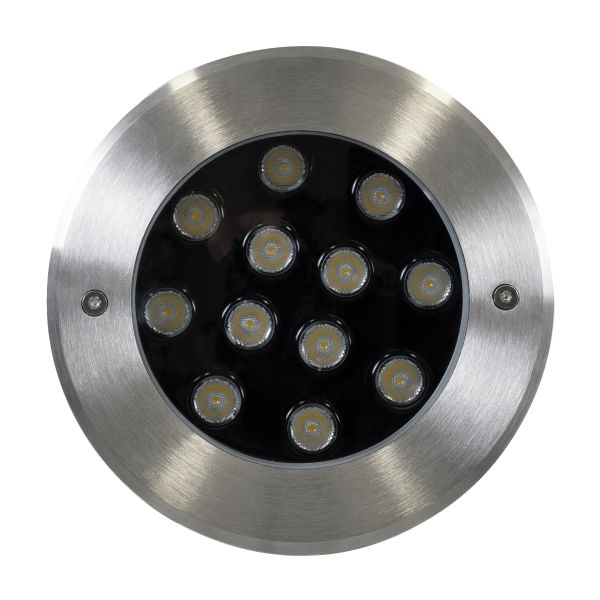 GloboStar® UNDERWATER-JULIA 90569 Υποβρύχιο Χωνευτό Φωτιστικό Σποτ Ειδικό για Σιντριβάνια LED 12W 1140lm 15° DC 24V Αδιάβροχο IP68 Φ18 x Υ11.2cm Φυσικό Λευκό 4500K - Ανοξείδωτο Ατσάλι - 3 Χρόνια Εγγύηση