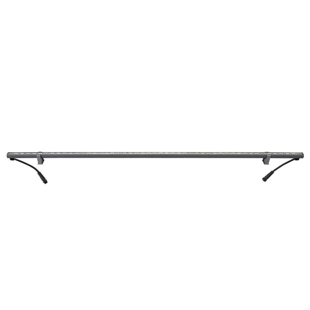 GLOBOSTAR® WASHERSTELLAR 90574 Μπάρα Φωτισμού Wall Washer LED 12W 1260lm 30° DC 24V Αδιάβροχο IP67 Ultra Θερμό Λευκό 2200K Dimmable - Bridgelux SMD Chip - Γκρι Ανθρακί - Μ100 x Π2 x Υ1.8cm - 3 Χρόνια Εγγύηση
