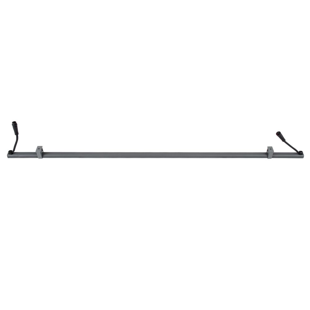 GLOBOSTAR® WASHERSTELLAR 90574 Μπάρα Φωτισμού Wall Washer LED 12W 1260lm 30° DC 24V Αδιάβροχο IP67 Ultra Θερμό Λευκό 2200K Dimmable - Bridgelux SMD Chip - Γκρι Ανθρακί - Μ100 x Π2 x Υ1.8cm - 3 Χρόνια Εγγύηση