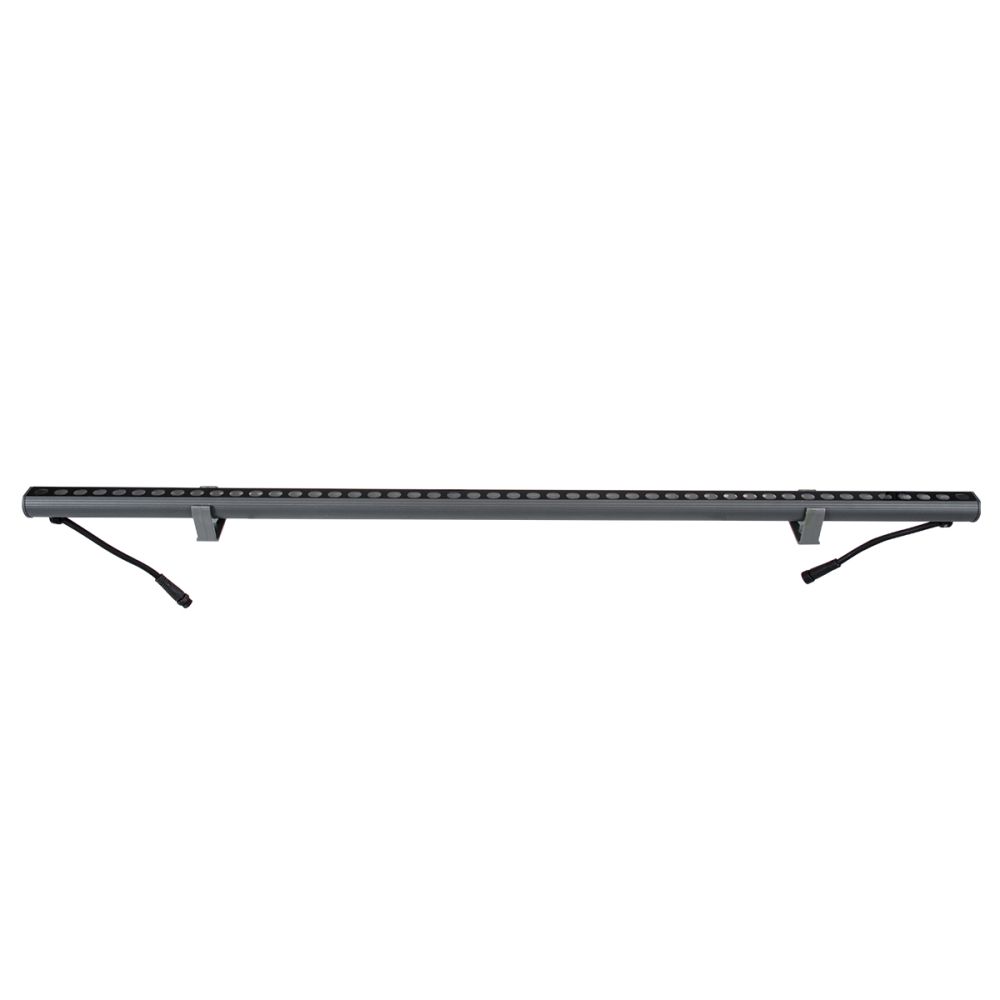 GLOBOSTAR® WASHERSTELLAR 90577 Μπάρα Φωτισμού Wall Washer LED 12W 1020lm 30° DC 24V Αδιάβροχο IP67 Πολύχρωμο RGBW Dimmable DMX512 - Bridgelux SMD Chip - Γκρι Ανθρακί - Μ100 x Π3.2 x Υ3cm - 3 Χρόνια Εγγύηση