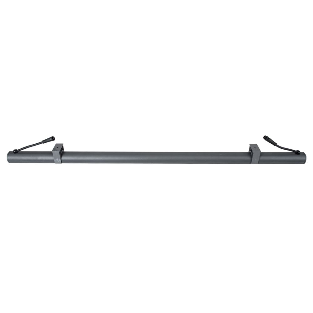 GLOBOSTAR® WASHERPANDA 90578 Μπάρα Φωτισμού Wall Washer LED 18W 1890lm 15° DC 24V Αδιάβροχο IP67 Ultra Θερμό Λευκό 2200K Dimmable - Bridgelux SMD Chip - Γκρι Ανθρακί - Μ100 x Π4 x Υ3.5cm - 3 Χρόνια Εγγύηση