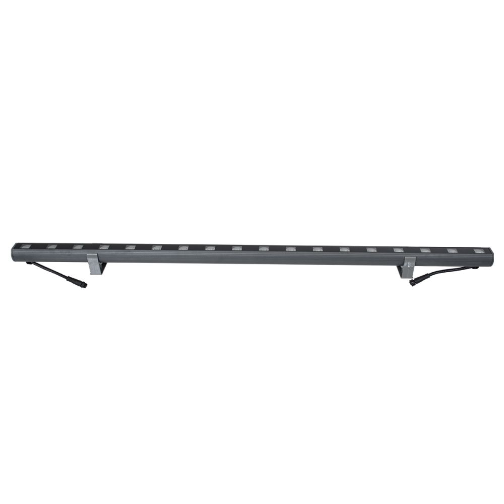 GLOBOSTAR® WASHERPANDA 90579 Μπάρα Φωτισμού Wall Washer LED 18W 1980lm 15° DC 24V Αδιάβροχο IP65 Θερμό Λευκό 2700K Dimmable - Bridgelux SMD Chip - Γκρι Ανθρακί Ματ - Μ100 x Π4 x Υ3.5cm - 3 Χρόνια Εγγύηση