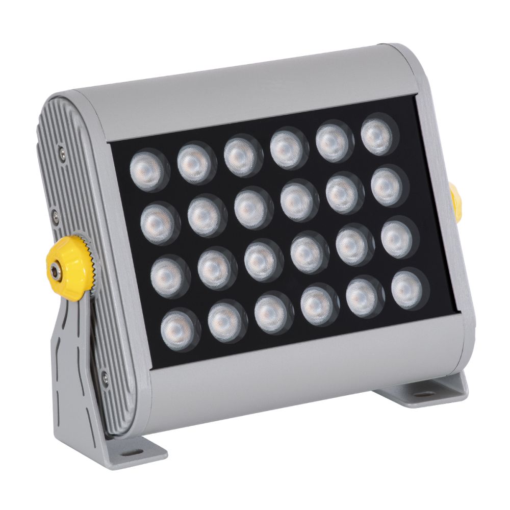 GLOBOSTAR® WASHERPANDA 90582 Μπάρα Φωτισμού Wall Washer LED 36W 3780lm 15° DC 24V Αδιάβροχο IP67 Ultra Θερμό Λευκό 2200K Dimmable - Bridgelux SMD Chip - Γκρι Ανθρακί - Μ100 x Π4 x Υ3.5cm - 3 Χρόνια Εγγύηση