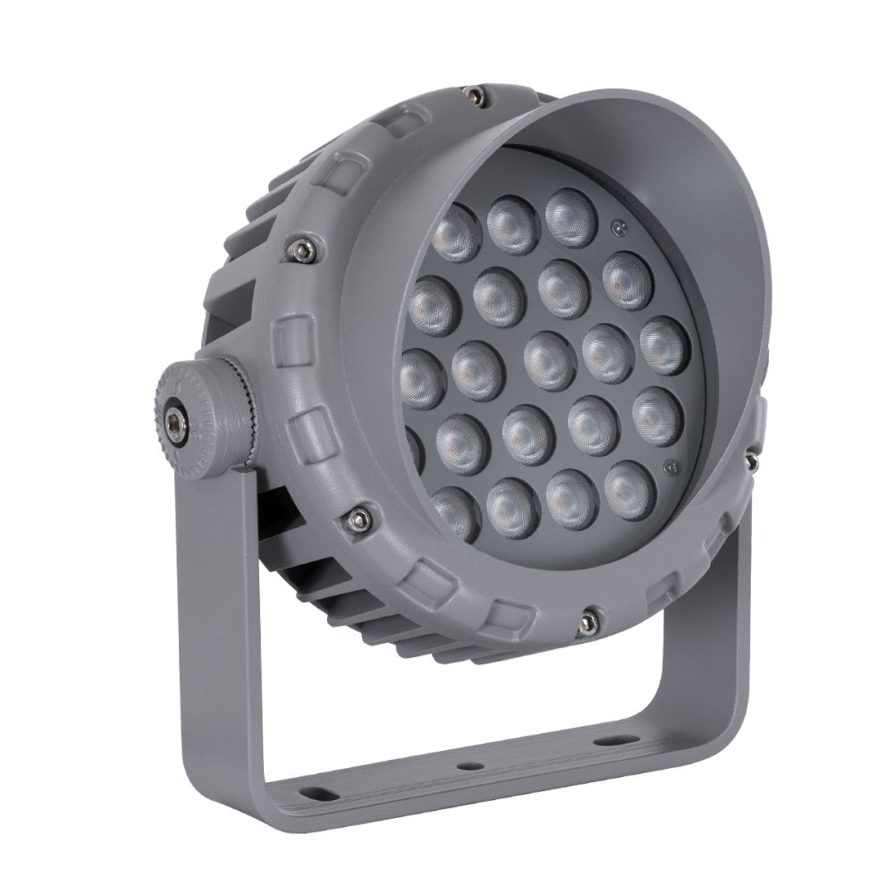 GLOBOSTAR® WASHERPANDA 90585 Μπάρα Φωτισμού Wall Washer LED 36W 3060lm 15° DC 24V Αδιάβροχο IP65 Πολύχρωμο RGBW Dimmable DMX512 - Bridgelux SMD Chip - Γκρι Ανθρακί Ματ - Μ100 x Π4 x Υ3.5cm - 3 Χρόνια Εγγύηση