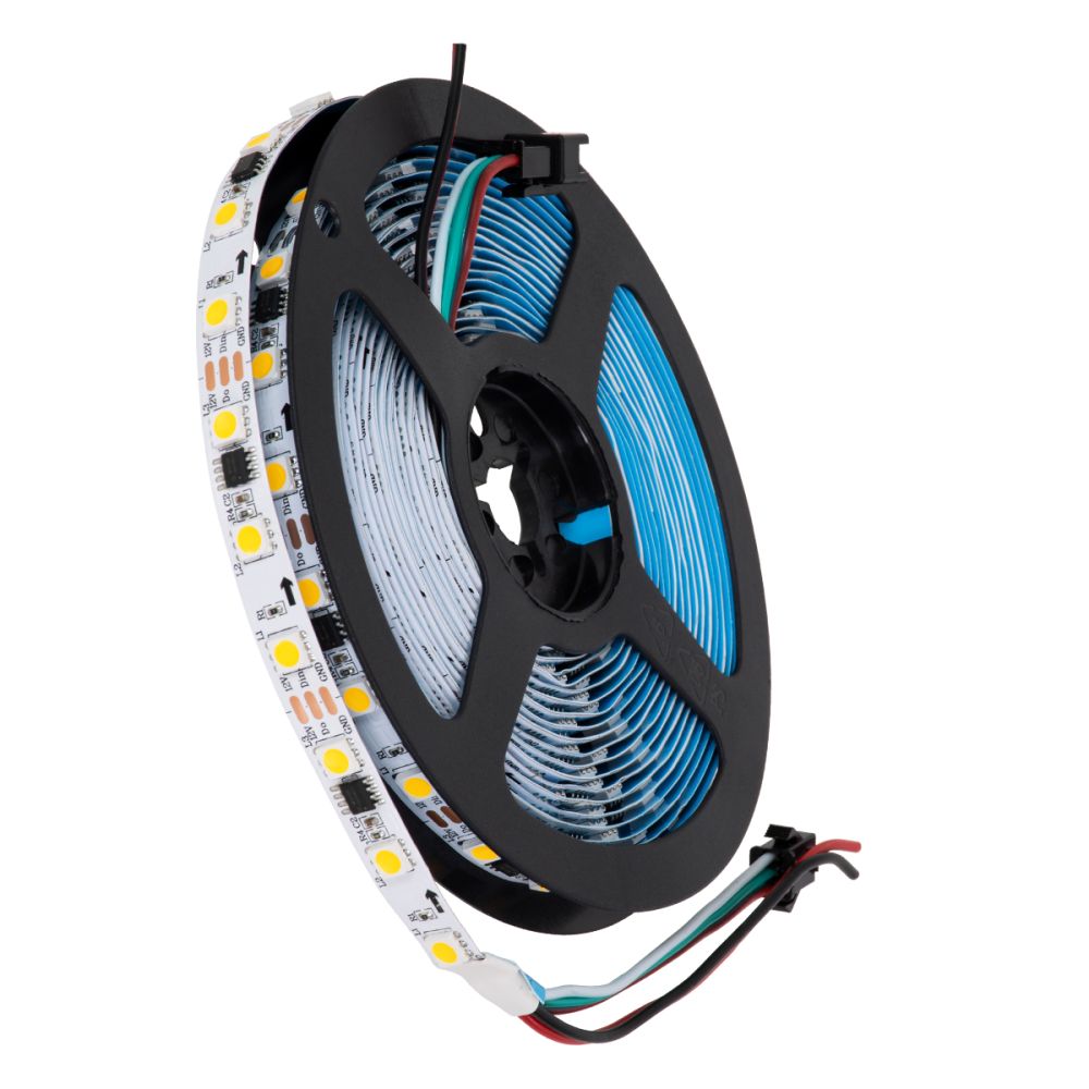 GLOBOSTAR® DIGIPRO 90588 Ψηφιακή Pixel Addressable Ταινία LED 14.4W/m 1296lm/m 120° DC 12V IP20 60 x SMD5050 Chip/m 20 x Pixel/m Θερμό Λευκό 2700K Dimmable SPI/TTL Protocol IC WS2811/UCS16703 - Sanan SMD Chip - Μ500 x Π1 x Υ0.2cm - Ρολό 5 Μέτρων - 5 Χρόνι