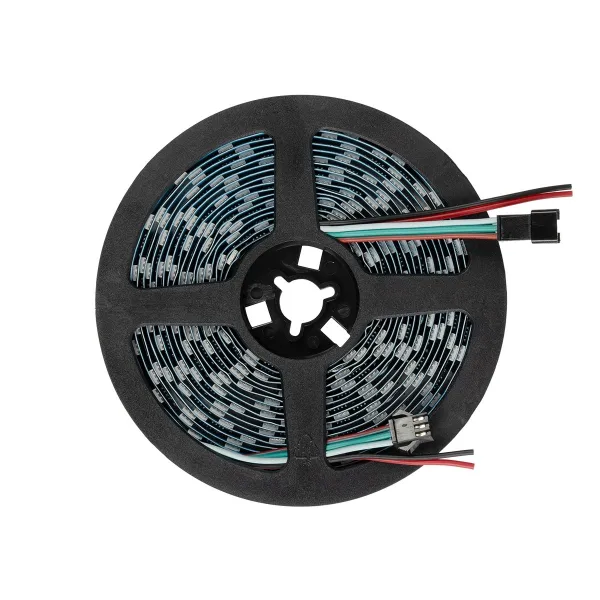 GLOBOSTAR® DIGIPRO 90589 Ψηφιακή Pixel Addressable Ταινία LED 14.4W/m 864lm/m 120° DC 12V IP20 60 x SMD5050 Chip/m 20 x Pixel/m Πολύχρωμο RGB Dimmable SPI/TTL Protocol IC WS2811/UCS16703 - Sanan SMD Chip - Μ500 x Π1 x Υ0.2cm - Ρολό 5 Μέτρων - 5 Χρόνια Εγγ