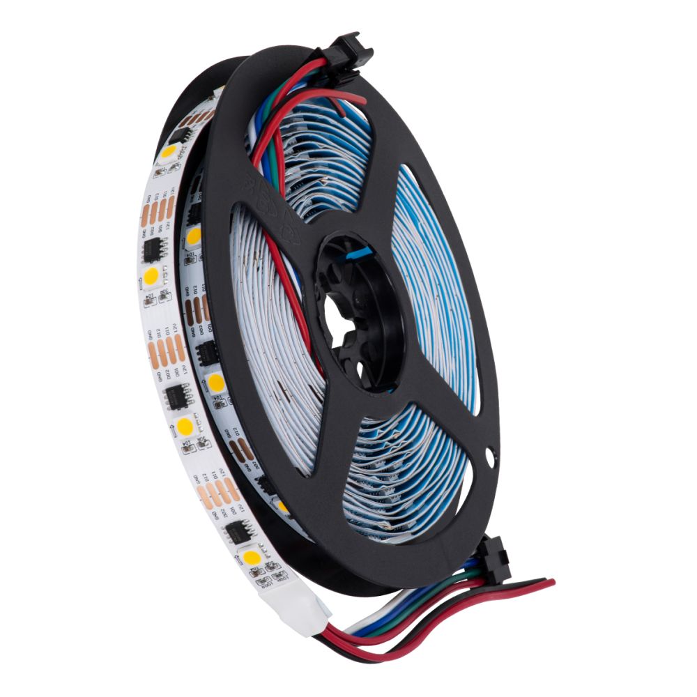 GLOBOSTAR® DIGIPRO 90598 Ψηφιακή Pixel Addressable Ταινία LED 9W/m 810lm/m 120° DC 12V IP20 30 x SMD5050 Chip/m 30 x Pixel/m Θερμό Λευκό 2700K Dimmable SPI/TTL Protocol IC TM1908 - Sanan SMD Chip - Μ500 x Π1 x Υ0.2cm - Ρολό 5 Μέτρων - 5 Χρόνια Εγγύηση