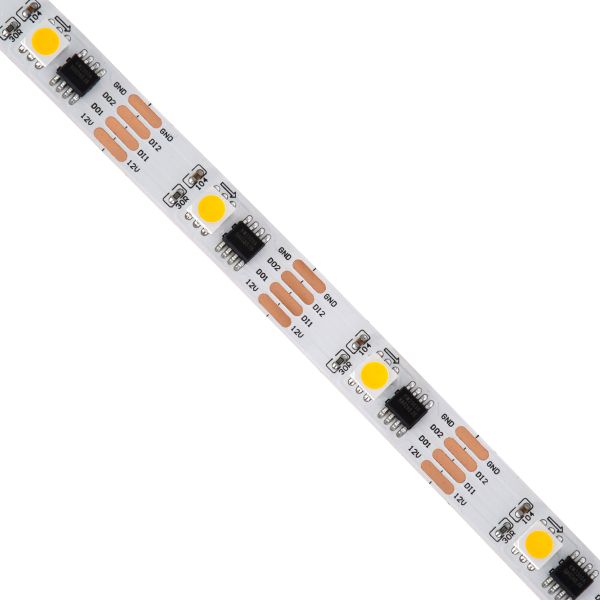 GLOBOSTAR® DIGIPRO 90598 Ψηφιακή Pixel Addressable Ταινία LED 9W/m 810lm/m 120° DC 12V IP20 30 x SMD5050 Chip/m 30 x Pixel/m Θερμό Λευκό 2700K Dimmable SPI/TTL Protocol IC TM1908 - Sanan SMD Chip - Μ500 x Π1 x Υ0.2cm - Ρολό 5 Μέτρων - 5 Χρόνια Εγγύηση