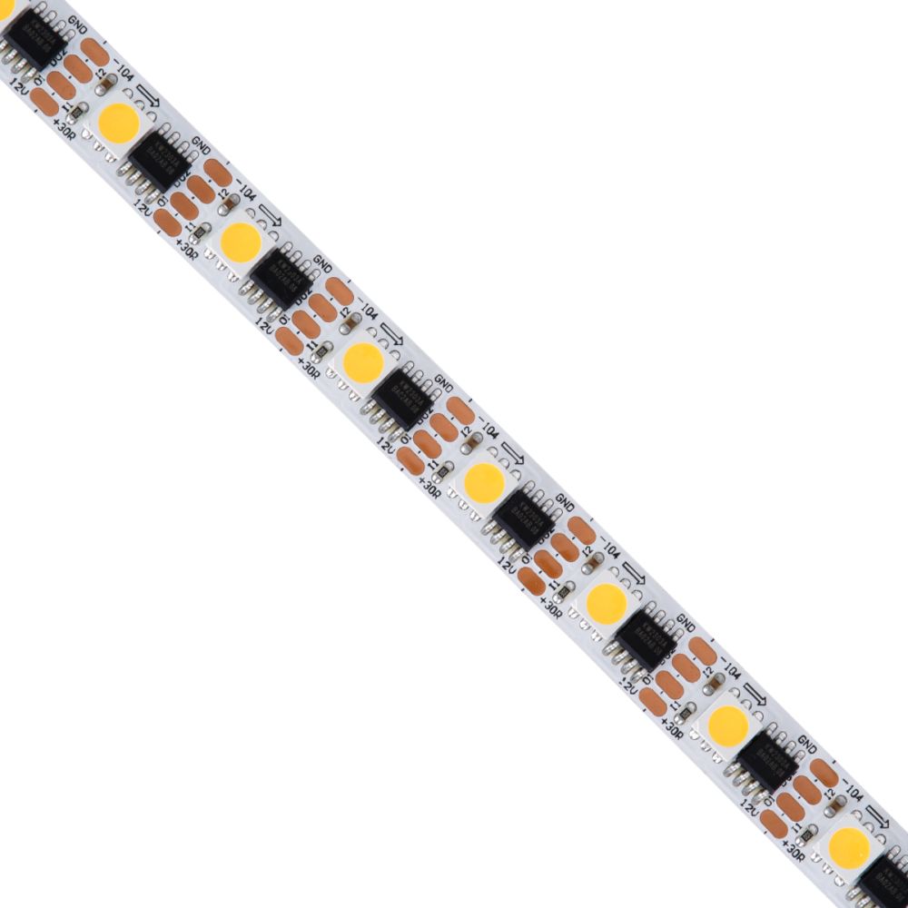 GLOBOSTAR® DIGIPRO 90603 Ψηφιακή Pixel Addressable Ταινία LED 14.4W/m 1296lm/m 120° DC 12V IP20 60 x SMD5050 Chip/m 60 x Pixel/m Θερμό Λευκό 2700K Dimmable SPI/TTL Protocol IC TM1908 - Sanan SMD Chip - Μ500 x Π1 x Υ0.2cm - Ρολό 5 Μέτρων - 5 Χρόνια Εγγύηση