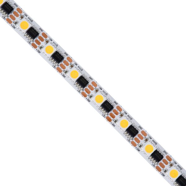 GLOBOSTAR® DIGIPRO 90603 Ψηφιακή Pixel Addressable Ταινία LED 14.4W/m 1296lm/m 120° DC 12V IP20 60 x SMD5050 Chip/m 60 x Pixel/m Θερμό Λευκό 2700K Dimmable SPI/TTL Protocol IC TM1908 - Sanan SMD Chip - Μ500 x Π1 x Υ0.2cm - Ρολό 5 Μέτρων - 5 Χρόνια Εγγύηση