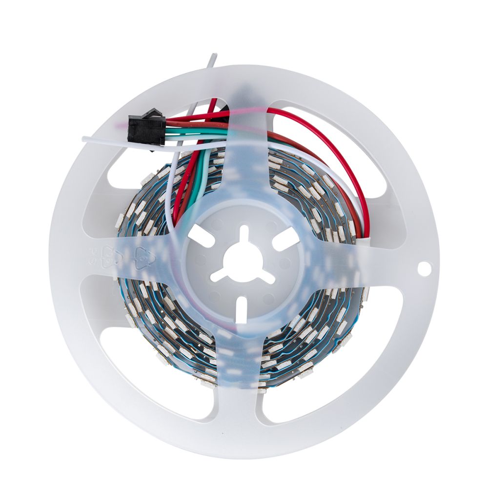 GLOBOSTAR® DIGIPRO 90606 Ψηφιακή Pixel Addressable Ταινία LED 14.4W/m 864lm/m 120° DC 5V IP20 60 x SMD5050 Chip/m 20 x Pixel/m Πολύχρωμο RGB Dimmable SPI/TTL Protocol IC WS2812/SK6812 - Sanan SMD Chip - Μ200 x Π0.6 x Υ0.2cm - Ρολό 2 Μέτρων - 5 Χρόνια Εγγύ