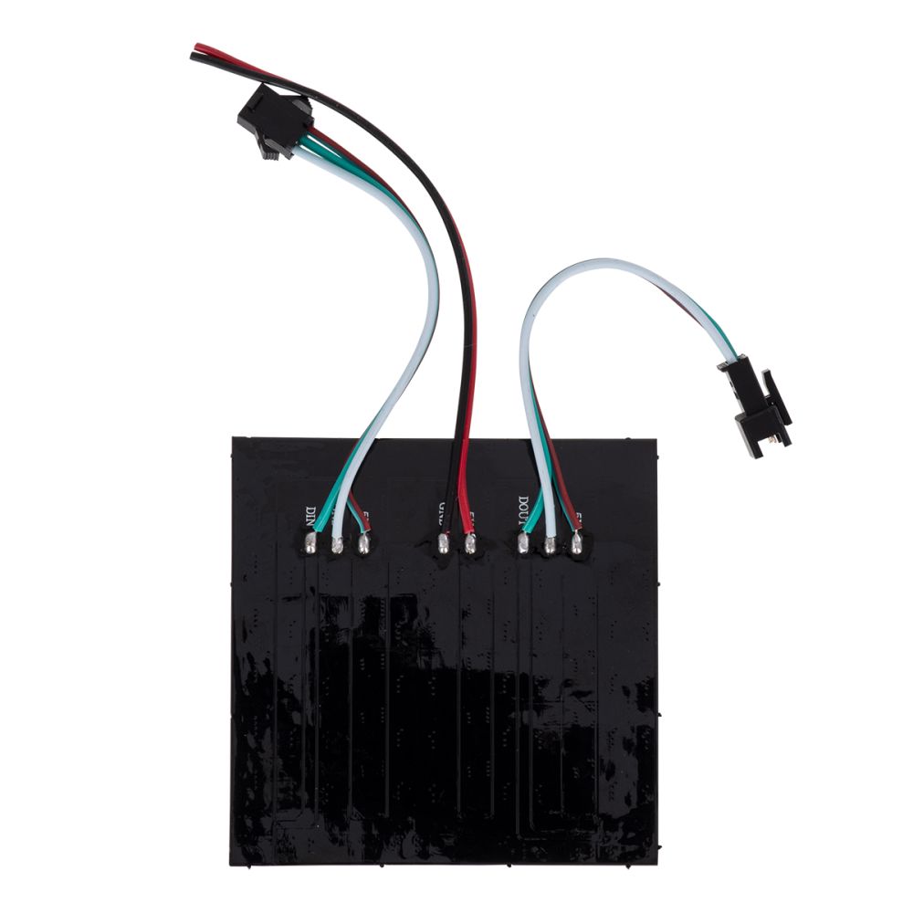 GLOBOSTAR® DIGIPLATE 90607 Ψηφιακή Pixel Addressable Πλακέτα LED 15.3W 918lm 120° DC 5V IP20 64 x SMD5050 Chip 64 x Pixel Πολύχρωμο RGB Dimmable SPI/TTL Protocol IC WS2812/SK6812 - Sanan SMD Chip - Μ8 x Π8 x Υ0.2cm - 5 Χρόνια Εγγύηση