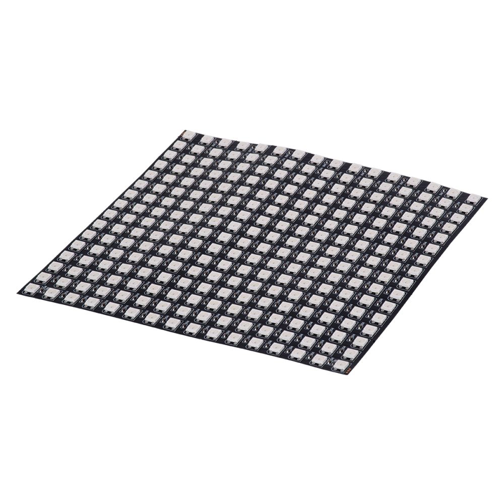 GLOBOSTAR® DIGIPLATE 90608 Ψηφιακή Pixel Addressable Πλακέτα LED 61W 3660lm 120° DC 5V IP20 256 x SMD5050 Chip 256 x Pixel Πολύχρωμο RGB Dimmable SPI/TTL Protocol IC WS2812/SK6812 - Sanan SMD Chip - Μ16 x Π16 x Υ0.2cm - 5 Χρόνια Εγγύηση