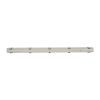GLOBOSTAR® VIGAS 90612 Γραμμικό Βιομηχανικό Φωτιστικό Σκαφάκι Tri-Proof με Μεταλλικά Clips για 1 x Λάμπα T8 G13 120cm Τύπου Φθορίου LED Τροφοδοσίας Ενός Άκρου 120° AC 220-240V Αδιάβροχο IP65 - Γκρι με Διάφανο Κάλυμμα Πλαστικό PC - Μ126 x Π8 x Υ8.5cm