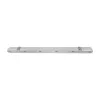 GLOBOSTAR® VIGAS 90613 Γραμμικό Βιομηχανικό Φωτιστικό Σκαφάκι Tri-Proof με Μεταλλικά Clips για 2 x Λάμπες T8 G13 120cm Τύπου Φθορίου LED Τροφοδοσίας Ενός Άκρου 120° AC 220-240V Αδιάβροχο IP65 - Γκρι με Διάφανο Κάλυμμα Πλαστικό PC - Μ126 x Π11.5 x Υ9cm