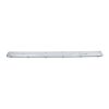 GLOBOSTAR® VIGAS 90615 Γραμμικό Βιομηχανικό Φωτιστικό Σκαφάκι Tri-Proof με Μεταλλικά Clips για 2 x Λάμπες T8 G13 150cm Τύπου Φθορίου LED Τροφοδοσίας Ενός Άκρου 120° AC 220-240V Αδιάβροχο IP65 - Γκρι με Διάφανο Κάλυμμα Πλαστικό PC - Μ156 x Π12 x Υ9cm