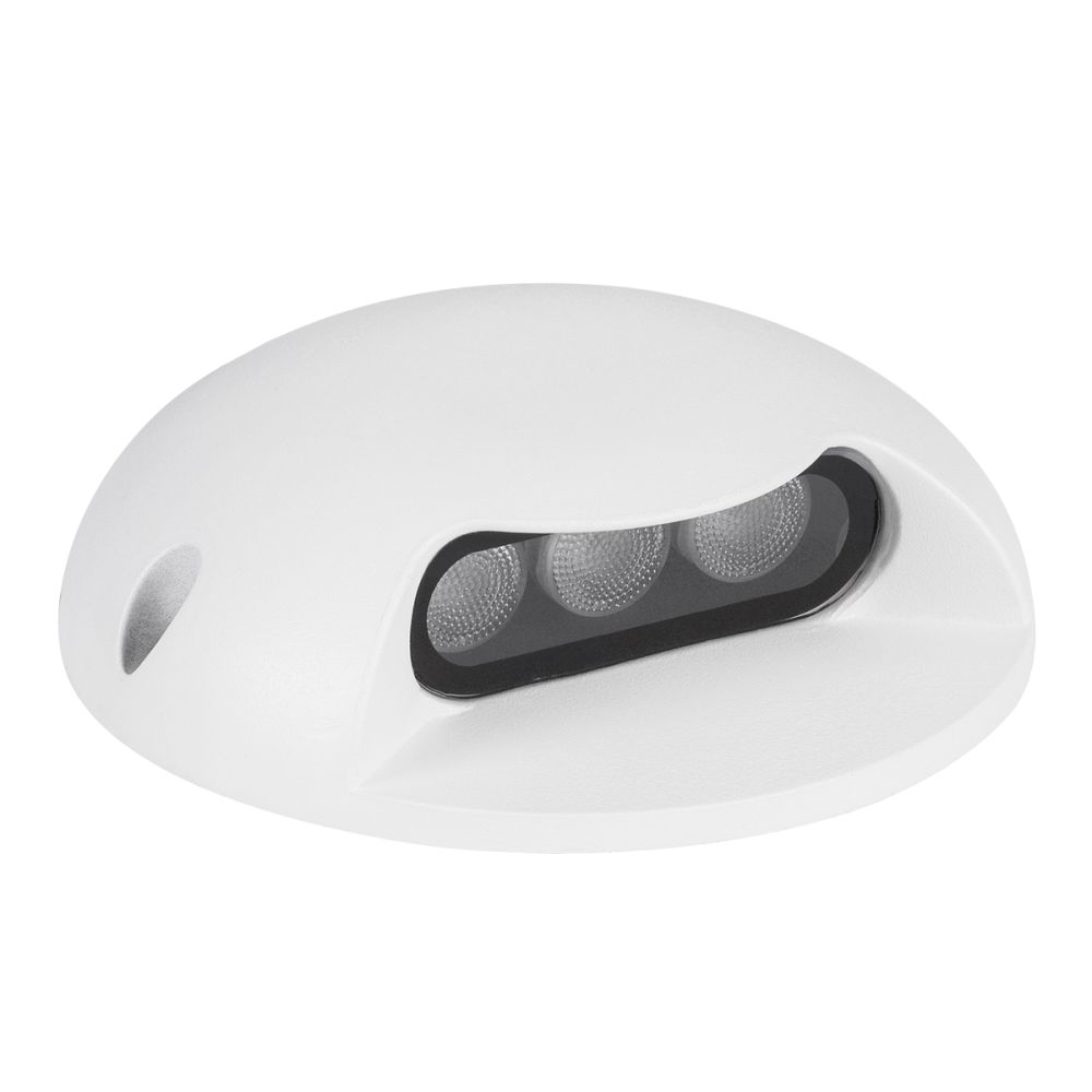 GLOBOSTAR® STEPLUNA 90620 Φωτιστικό Σκαλοπατιού / Διαδρόμου LED 3W 345lm 10° DC 24V Αδιάβροχο IP65 Φυσικό Λευκό 4500K Dimmable - Bridgelux SMD Chip - Λευκό Ματ - Μ12 x Π12 x Υ3cm - 3 Χρόνια Εγγύηση