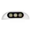 GLOBOSTAR® STEPLUNA 90620 Φωτιστικό Σκαλοπατιού / Διαδρόμου LED 3W 345lm 10° DC 24V Αδιάβροχο IP65 Φυσικό Λευκό 4500K Dimmable - Bridgelux SMD Chip - Λευκό Ματ - Μ12 x Π12 x Υ3cm - 3 Χρόνια Εγγύηση