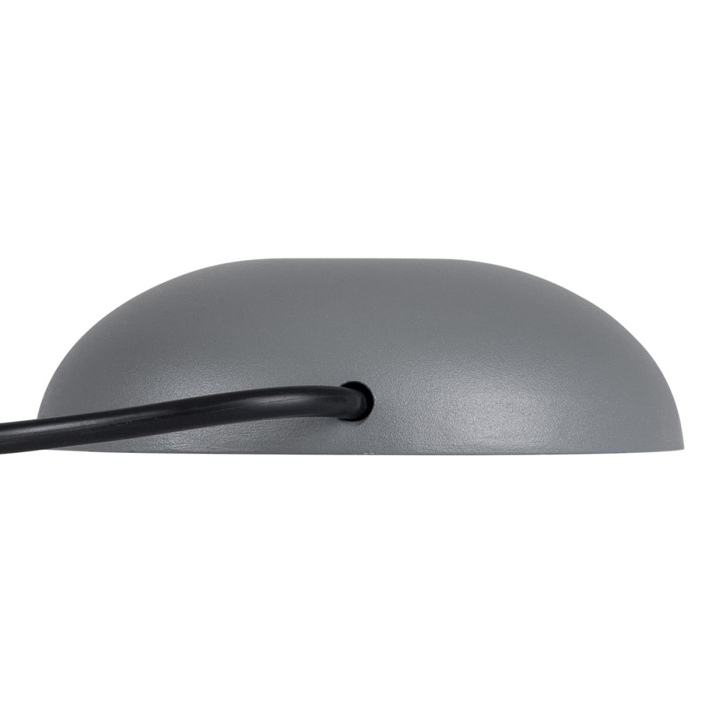 GLOBOSTAR® STEPLUNA 90623 Φωτιστικό Σκαλοπατιού / Διαδρόμου LED 3W 345lm 10° DC 24V Αδιάβροχο IP65 Φυσικό Λευκό 4500K Dimmable - Bridgelux SMD Chip - Γκρι Ανθρακί - Μ12 x Π12 x Υ3cm - 3 Χρόνια Εγγύηση