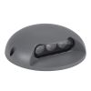 GLOBOSTAR® STEPLUNA 90624 Φωτιστικό Σκαλοπατιού / Διαδρόμου LED 6W 510lm 10° DC 24V Αδιάβροχο IP65 Πολύχρωμο RGB Dimmable DMX512 - Bridgelux SMD Chip - Γκρι Ανθρακί - Μ12 x Π12 x Υ3cm - 3 Χρόνια Εγγύηση