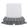 GLOBOSTAR® WALLLIGHT-MONA 90629 Μοντέρνο Φωτιστικό Τοίχου - Απλίκα LED 12W 1320lm 360° DC 24V Αδιάβροχο IP65 Θερμό Λευκό 2700K - CREE COB Chip & TÜV SÜD Driver - Γκρι Ανθρακί Ματ - Μ13 x Π13 x Υ12.5cm - 3 Χρόνια Εγγύηση