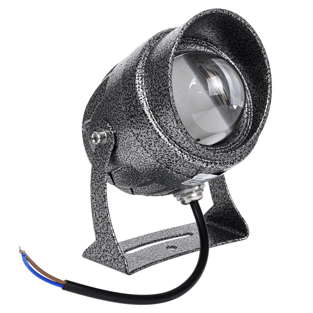 GLOBOSTAR® SPOTXENIA 90633 Σποτ Φωτισμου με Αντιθαμβωτική Γρίλια LED 16W 1840lm 3° DC 24V Αδιάβροχο IP65 Φυσικό Λευκό 4500K Dimmable - Bridgelux COB Chip - Σφυρήλατο Γκρι Ανθρακί - Μ9 x Π9 x Υ12cm - 3 Χρόνια Εγγύηση