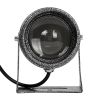 GLOBOSTAR® SPOTXENIA 90634 Σποτ Φωτισμου με Αντιθαμβωτική Γρίλια LED 16W 1360lm 3° DC 24V Αδιάβροχο IP65 Μπλε Dimmable - Bridgelux COB Chip - Σφυρήλατο Γκρι Ανθρακί - Μ9 x Π9 x Υ12cm - 3 Χρόνια Εγγύηση