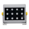 GLOBOSTAR® FLOODHENA 90641 Προβολέας Σποτ Wall Washer LED 24W 1920lm 30° DC 24V Αδιάβροχο IP65 Πολύχρωμο RGB Dimmable DMX512 - Bridgelux SMD Chip - Γκρι Ανθρακί - Μ22.5 x Π6 x Υ16.5cm - 3 Χρόνια Εγγύηση