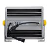 GLOBOSTAR® FLOODHENA 90641 Προβολέας Σποτ Wall Washer LED 24W 1920lm 30° DC 24V Αδιάβροχο IP65 Πολύχρωμο RGB Dimmable DMX512 - Bridgelux SMD Chip - Γκρι Ανθρακί - Μ22.5 x Π6 x Υ16.5cm - 3 Χρόνια Εγγύηση