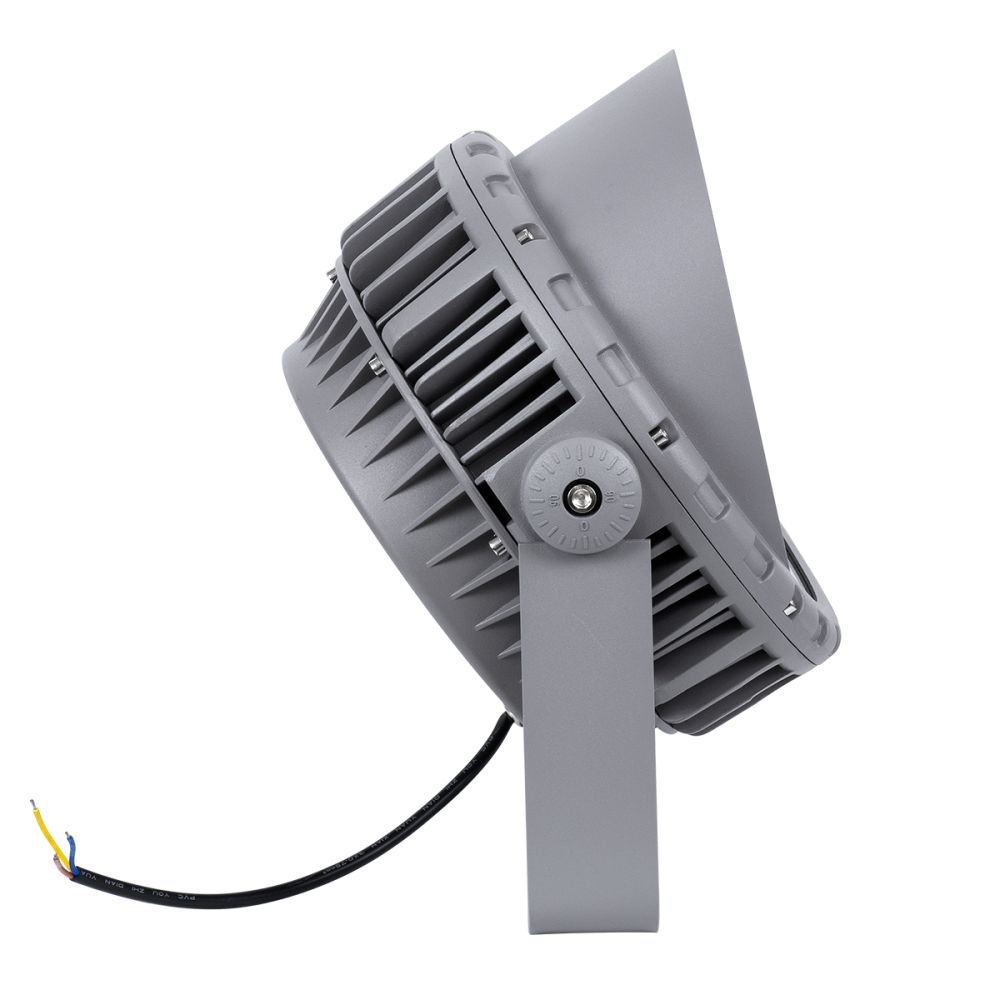 GLOBOSTAR® FLOODMENA 90646 Προβολέας Σποτ Wall Washer με Αντιθαμβωτική Γρίλια LED 48W 4320lm 30° AC 220-240V Αδιάβροχο IP65 Θερμό Λευκό 2700K - Bridgelux SMD Chip - Γκρι Ανθρακί - Μ25 x Π25 x Υ18cm - 3 Χρόνια Εγγύηση