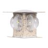 GLOBOSTAR® WALLLIGHT-CINA 90658 Μοντέρνο Φωτιστικό Τοίχου - Απλίκα LED 10W 1100lm 10° AC 220-240V Αδιάβροχο IP65 Θερμό Λευκό 2700K - CREE COB Chip & TÜV SÜD Driver - Μπεζ - Μ18.5 x Π18.5 x Υ8.5cm - 3 Χρόνια Εγγύηση