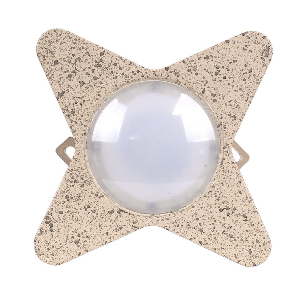 GLOBOSTAR® WALLLIGHT-CINA 90658 Μοντέρνο Φωτιστικό Τοίχου - Απλίκα LED 10W 1100lm 10° AC 220-240V Αδιάβροχο IP65 Θερμό Λευκό 2700K - CREE COB Chip & TÜV SÜD Driver - Μπεζ - Μ18.5 x Π18.5 x Υ8.5cm - 3 Χρόνια Εγγύηση